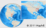 Shaded Relief Location Map of ZIP code 23235, within the entire country
