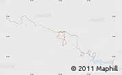 Silver Style Map of ZIP code 23235, single color outside