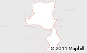 Classic Style Simple Map of ZIP code 23235, cropped outside