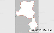 Gray Simple Map of ZIP code 23235, cropped outside