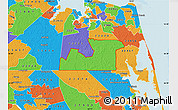 Political Map of ZIP code 23322