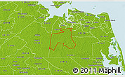 Physical 3D Map of ZIP code 23323