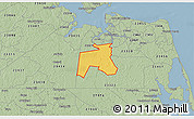 Savanna Style 3D Map of ZIP code 23323
