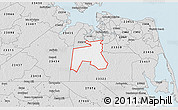 Silver Style 3D Map of ZIP code 23323