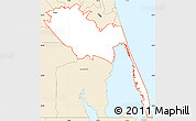 Classic Style Simple Map of ZIP code 23456