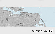 Gray Panoramic Map of ZIP code 23463
