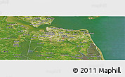 Satellite Panoramic Map of ZIP code 23463