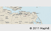 Shaded Relief Panoramic Map of ZIP code 23463