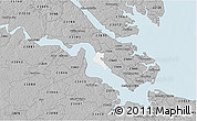 Gray 3D Map of ZIP code 23604