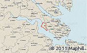 Shaded Relief 3D Map of ZIP code 23604