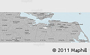 Gray Panoramic Map of ZIP code 23701