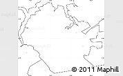 Blank Simple Map of ZIP code 23701, no labels