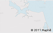 Silver Style 3D Map of ZIP code 23708, single color outside