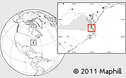Blank Location Map of ZIP code 23708, highlighted state