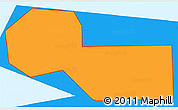 Political Simple Map of ZIP code 23708