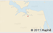 Classic Style 3D Map of ZIP code 23709, single color outside