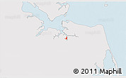 Silver Style 3D Map of ZIP code 23709, single color outside