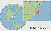 Savanna Style Location Map of ZIP code 23709