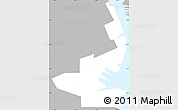 Gray Simple Map of ZIP code 23709