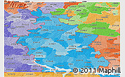 Political Shades Panoramic Map of ZIP codes starting with 239