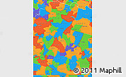 Political Simple Map of ZIP codes starting with 239