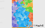 Political Shades Simple Map of ZIP codes starting with 239