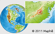 Physical Location Map of ZIP codes starting with 240
