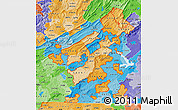 Political Shades Map of ZIP codes starting with 240