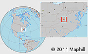 Gray Location Map of ZIP code 24060