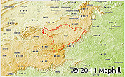 Physical 3D Map of ZIP code 24091