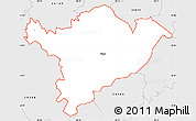 Silver Style Simple Map of ZIP code 24091