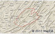Shaded Relief 3D Map of ZIP code 24426