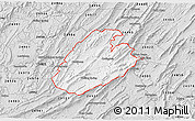 Silver Style 3D Map of ZIP code 24426