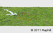 Satellite Panoramic Map of ZIP code 24557