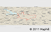 Shaded Relief Panoramic Map of ZIP code 24557