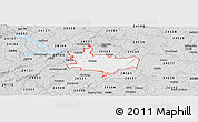 Silver Style Panoramic Map of ZIP code 24557