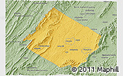 Savanna Style 3D Map of Augusta County