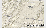 Shaded Relief 3D Map of Augusta County