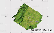 Satellite Map of Augusta County, cropped outside