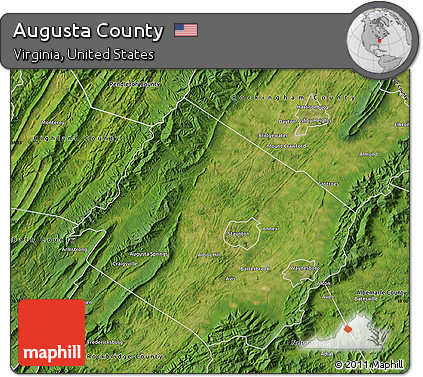 Satellite Map of Augusta County