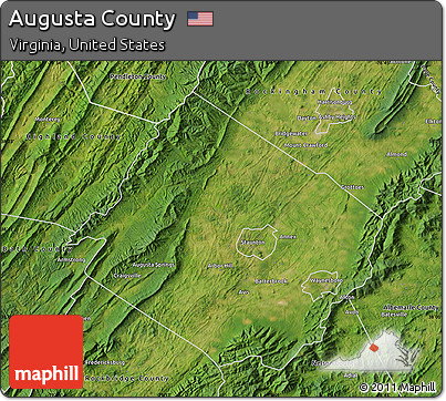 Satellite Map of Augusta County