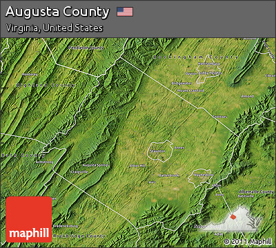 Satellite Map of Augusta County