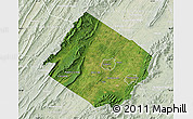 Satellite Map of Augusta County, lighten