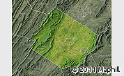 Satellite Map of Augusta County, semi-desaturated