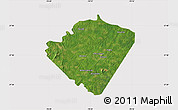 Satellite Map of Buckingham County, cropped outside