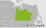 Physical 3D Map of Chesapeake City, lighten, desaturated