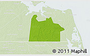 Physical 3D Map of Chesapeake City, lighten
