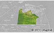 Satellite 3D Map of Chesapeake City, lighten, desaturated
