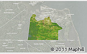Satellite 3D Map of Chesapeake City, lighten, semi-desaturated