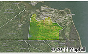 Satellite 3D Map of Chesapeake City, semi-desaturated